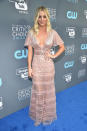 <p>Cuoco’s light pink look was see-through on the bottom. (Photo: Getty Images) </p>