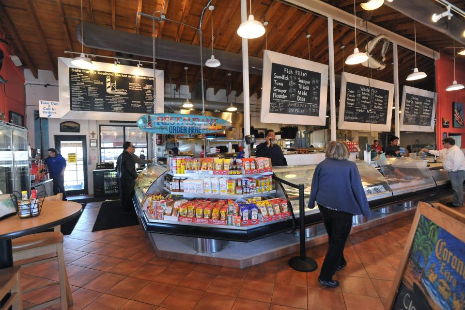 Safe Harbor Seafood Market and Restaurant in Mayport, Florida.