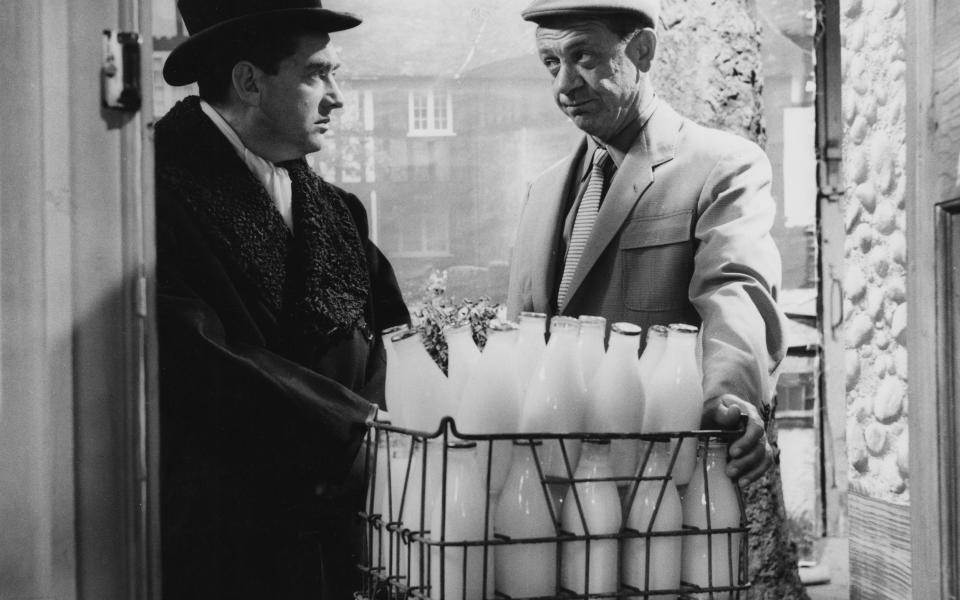 'I watch him even now and he really cheers me up, more than any other comedian': Hancock and Sid James in Hancock's Half Hour (1959)