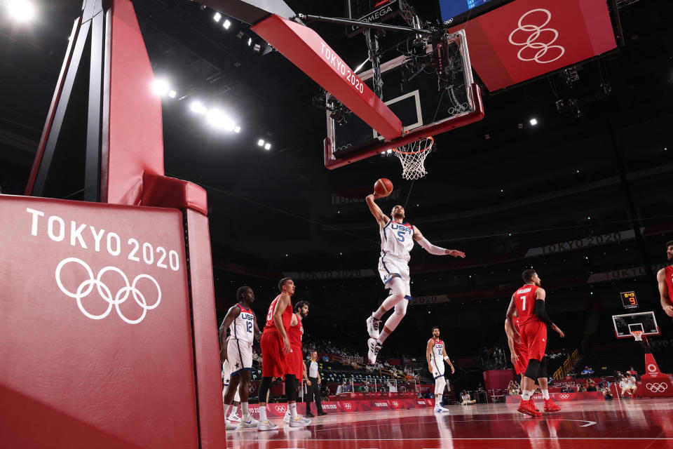 Image: United States v Iran Men's Basketball - Olympics: Day 5 (Gregory Shamus / Getty Images)