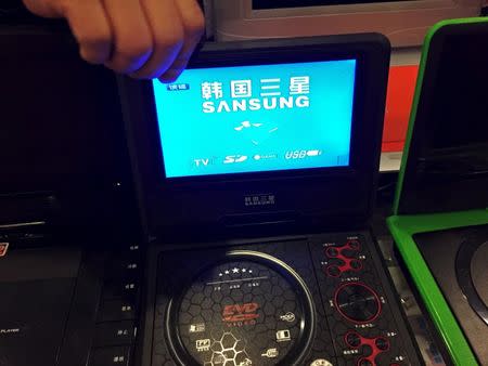 A Chinese-made portable media player, which North Koreans call "Notel", is seen in Hunchun city, China. REUTERS/Stringer