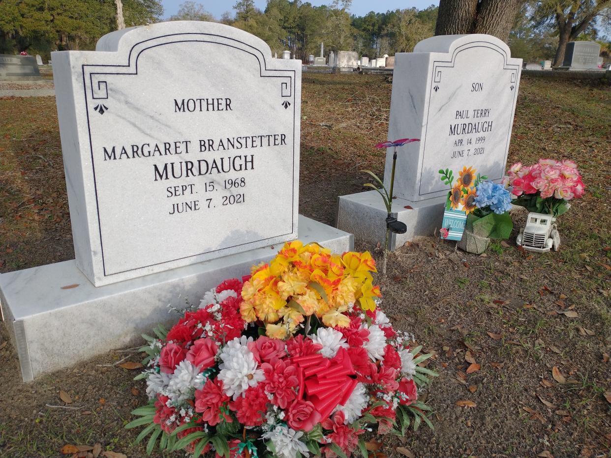 Nearly three years after their shockingly brutal murders, Maggie and Paul Murdaugh have received headstones marking their final resting places in Hampton.