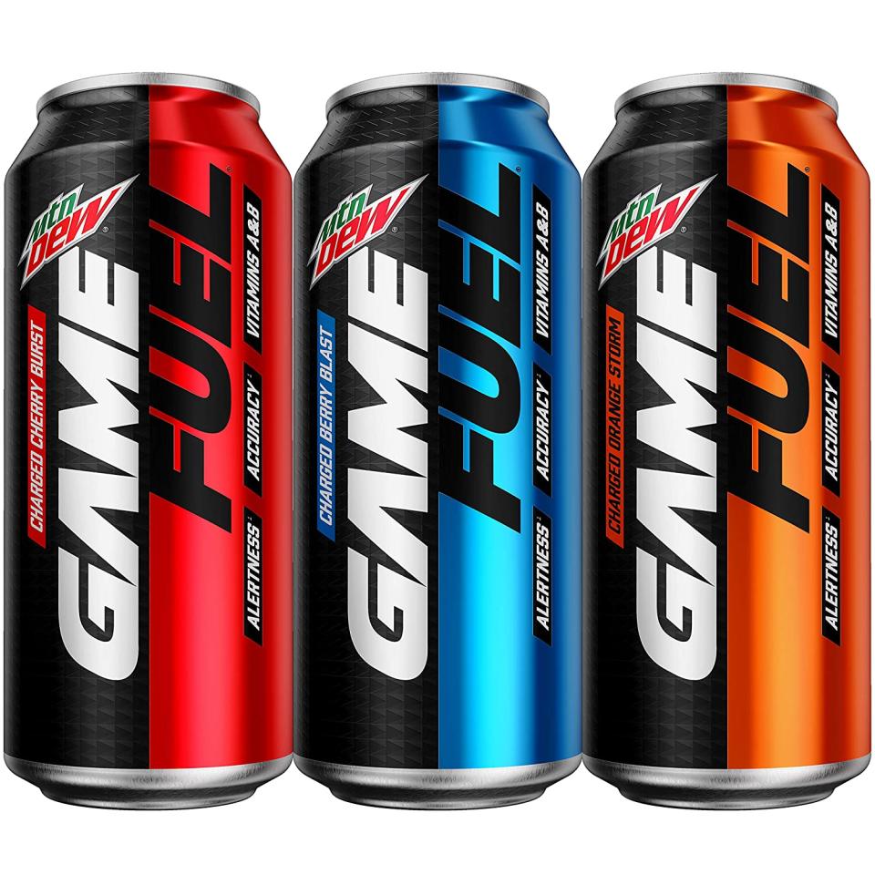 best energy drink mountain dew game fuel