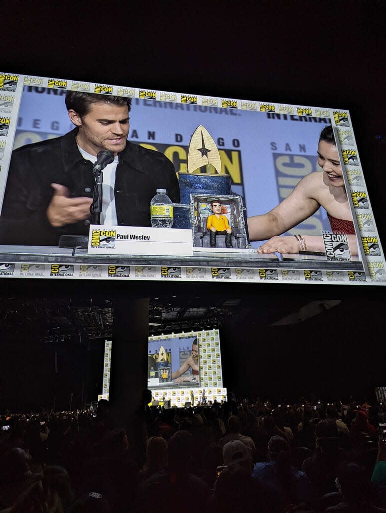 Paul Wesley onstage at Comic-Con 2022 (TheWrap)