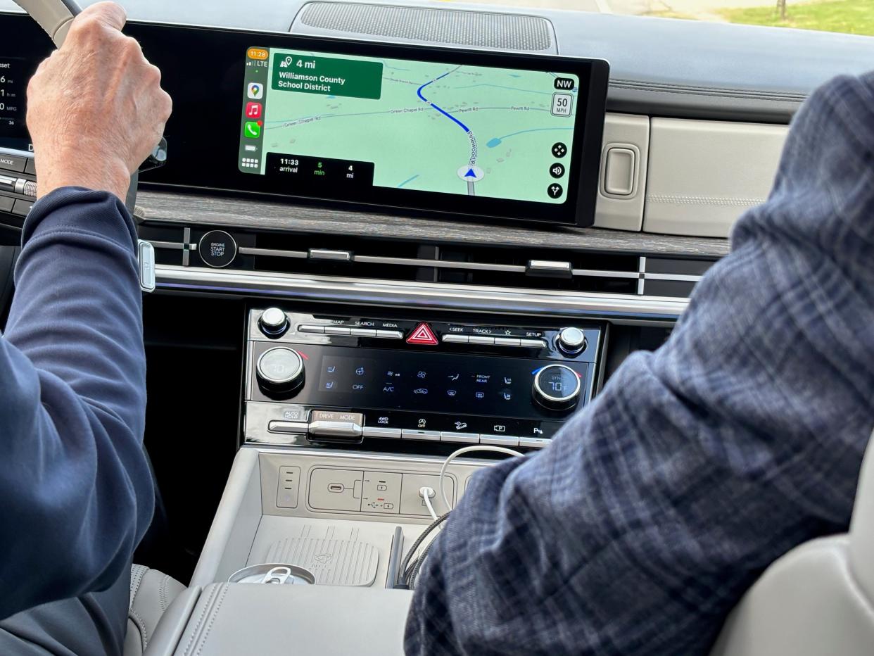 2024 Hyundai Santa Fe Calligraphy interior.