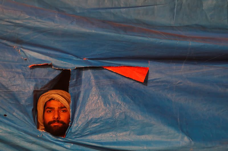 Protest against a new citizenship law, in New Delhi