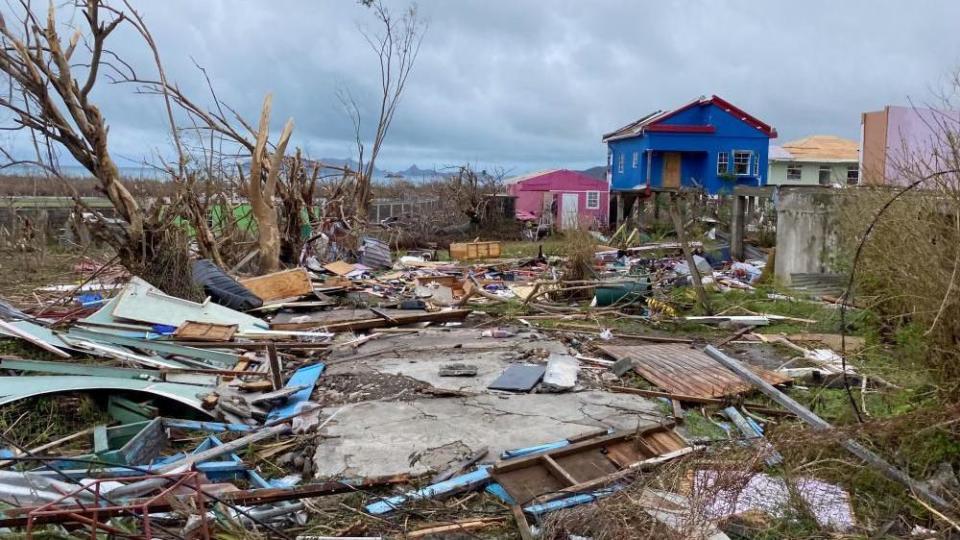 The storm battered Carriacou last week 