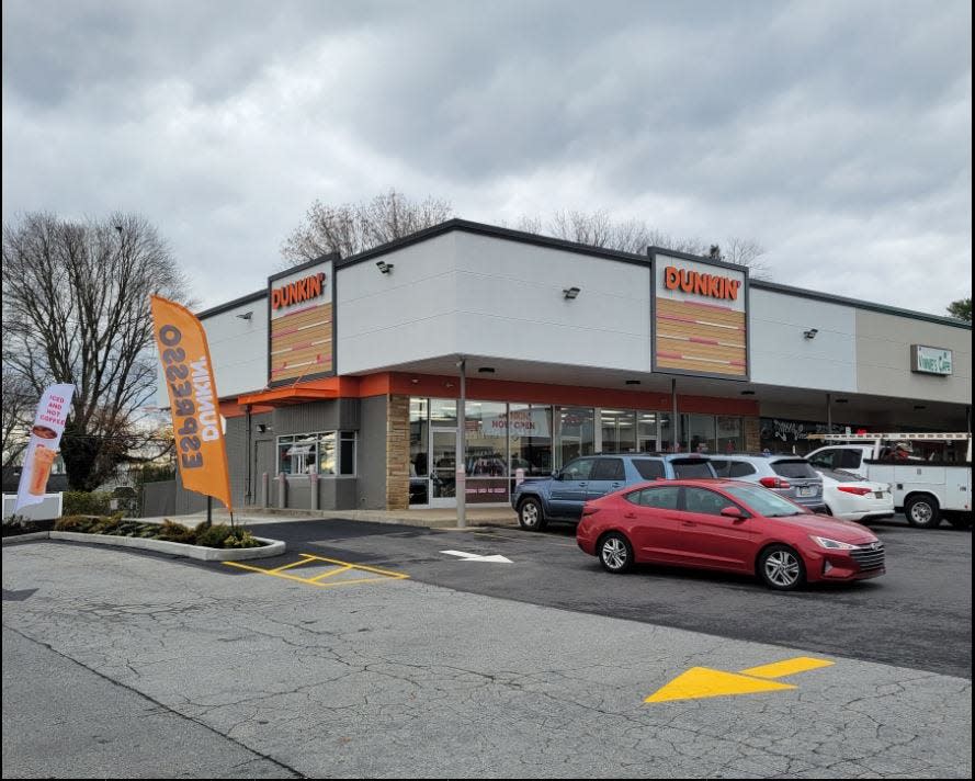 Renderings of the new Next Gen Dunkin' location that opened in Prices Corner in late November of 2023.