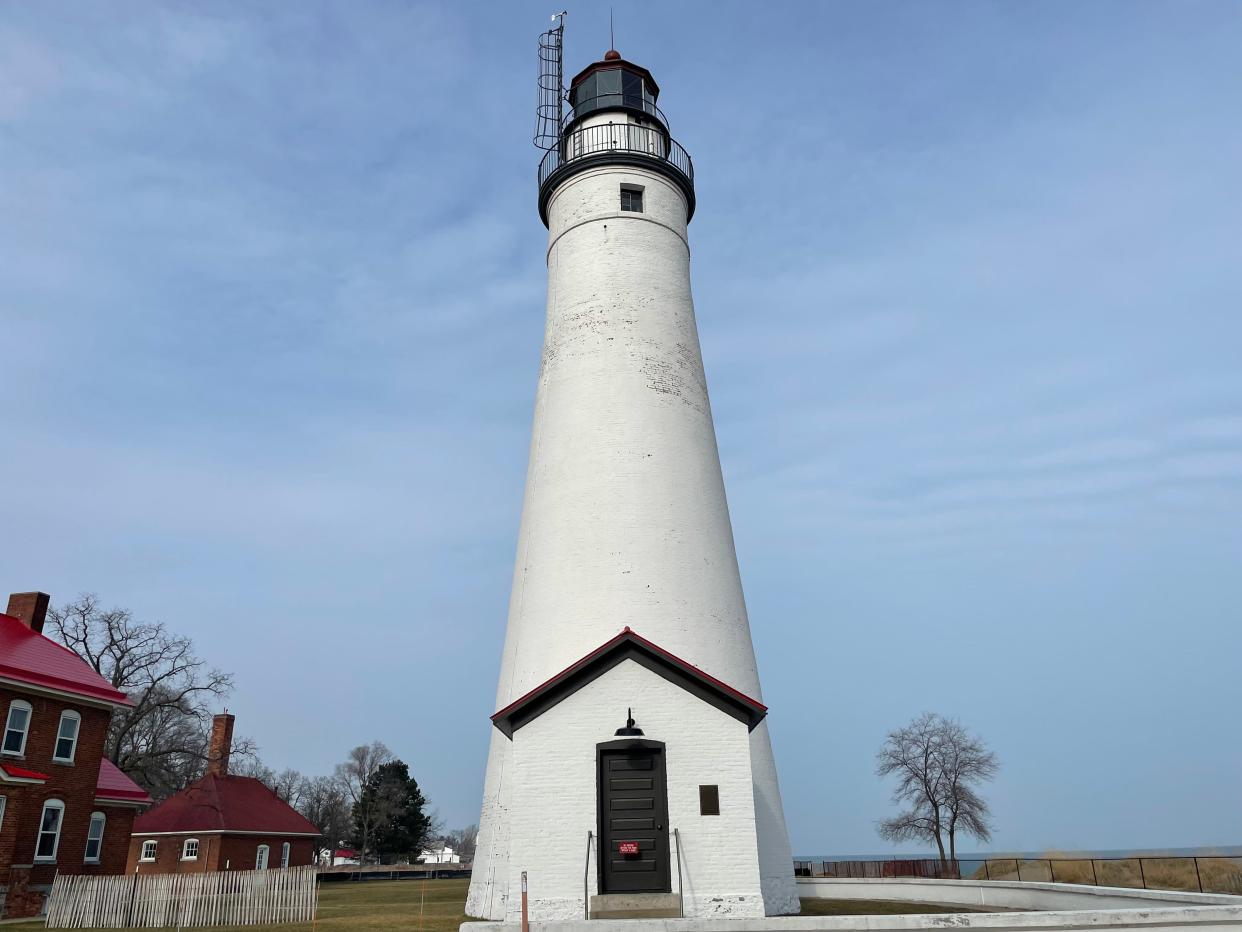 The Fort Gratiot Lighthouse on Jan. 10, 2023. The restoration of the lantern and watch rooms has completed.