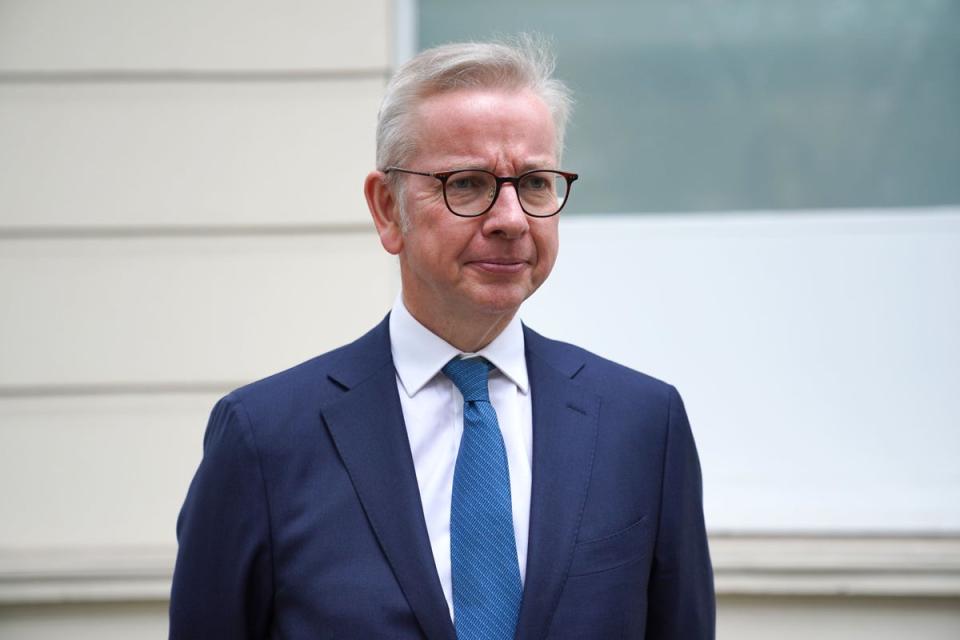 Secretary of State for Levelling Up, Housing and Communities Michael Gove (Lucy North/PA) (PA Wire)