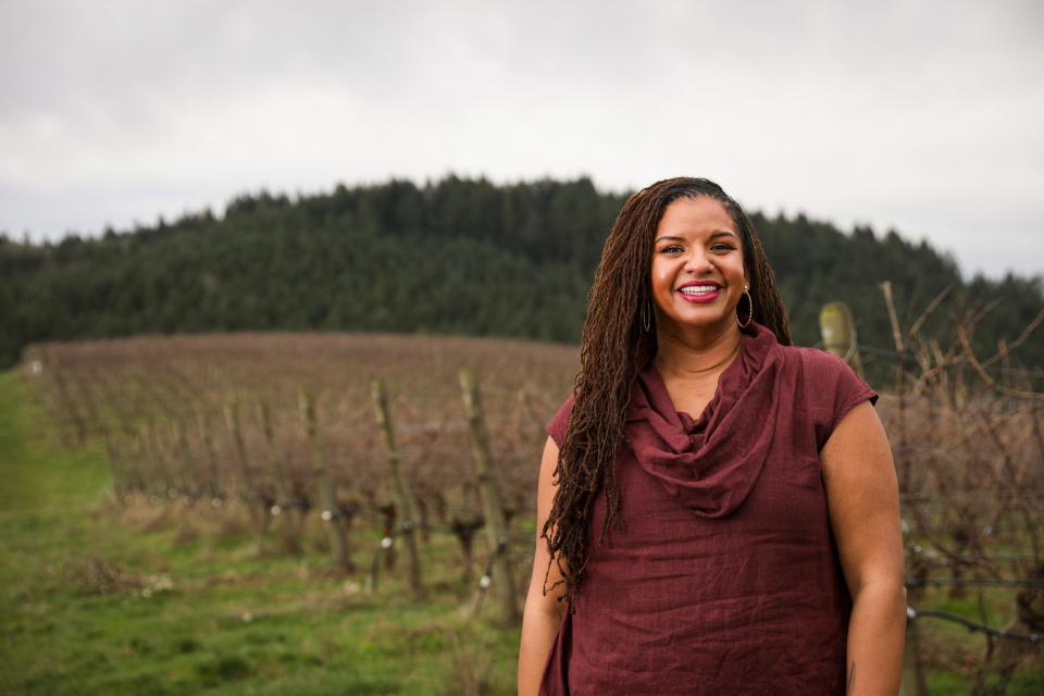 Tiquette Bramlett, at WillaKenzie Estate in Yamhill, is the first Black woman appointed to oversee a U.S. winery and the founder of Our Legacy Harvested, an organization whose aim is to advance the BIPOC community in the wine industry.