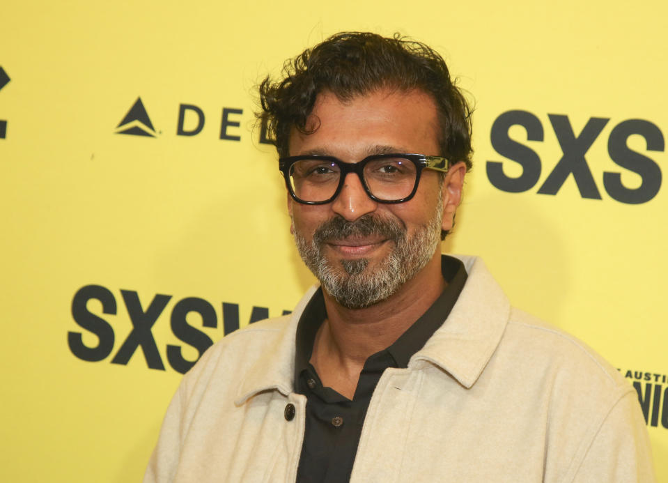 CORRECTS ID - Producer Jomon Thomas arrives for the world premiere of "Monkey Man" at the Paramount Theatre during the South by Southwest Film Festival on Monday, March 11, 2024, in Austin, Texas. (Photo by Jack Plunkett/Invision/AP)