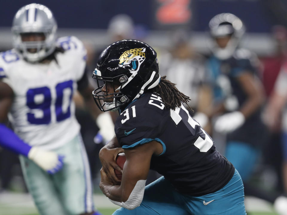 After being cut by the Jaguars on Monday, Jamaal Charles hinted at retirement in an Instagram post. (Getty Images)