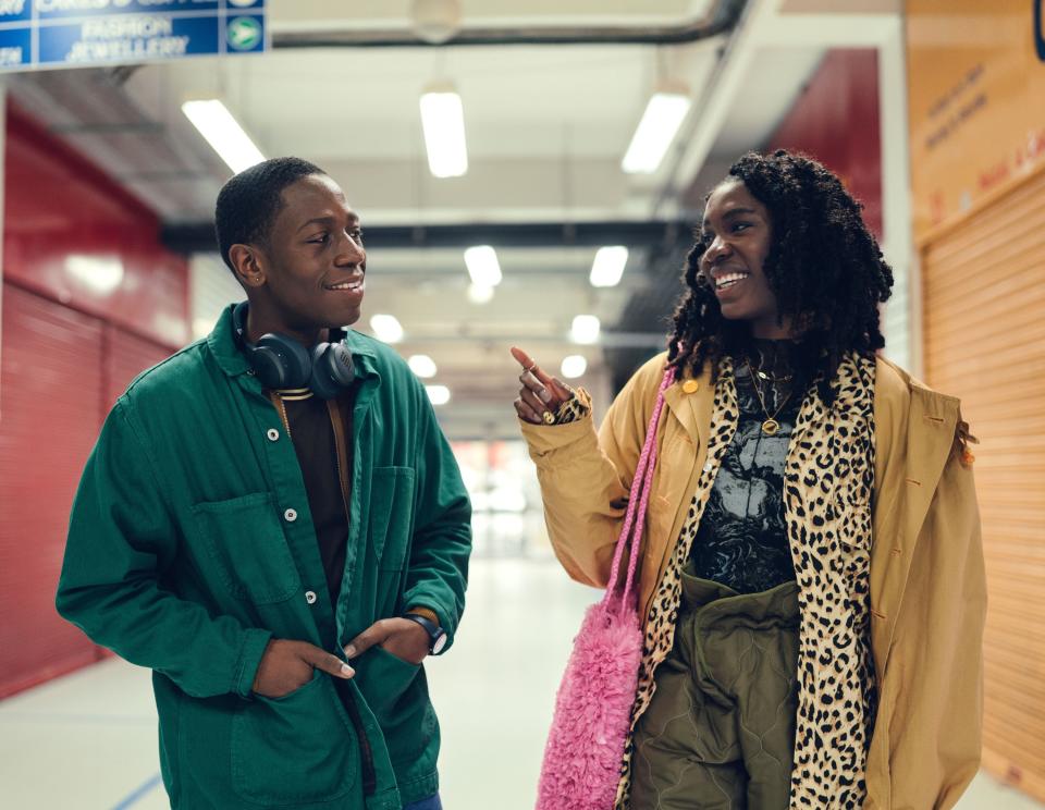 RYE LANE, from left: David Jonsson, Vivian Oparah, 2023. ph: Chris Harris /© Searchlight Pictures /Courtesy Everett Collection