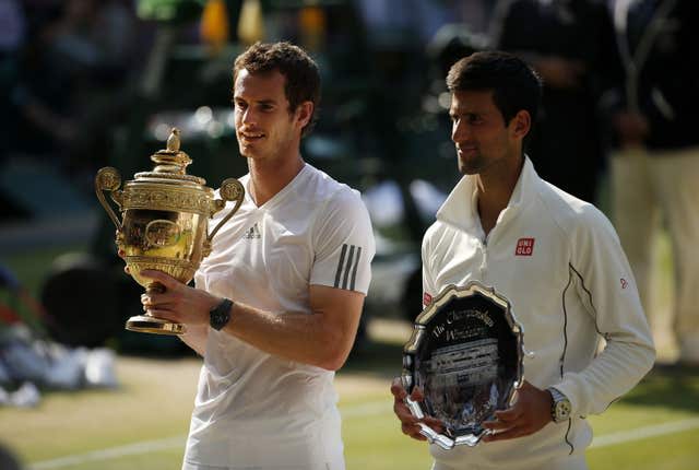 Murray (left) would love another meeting with Djokovic (right) before he calls time on his career 