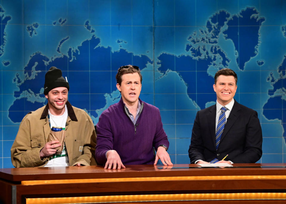 Pete Davidson and Colin Jost on "SNL"