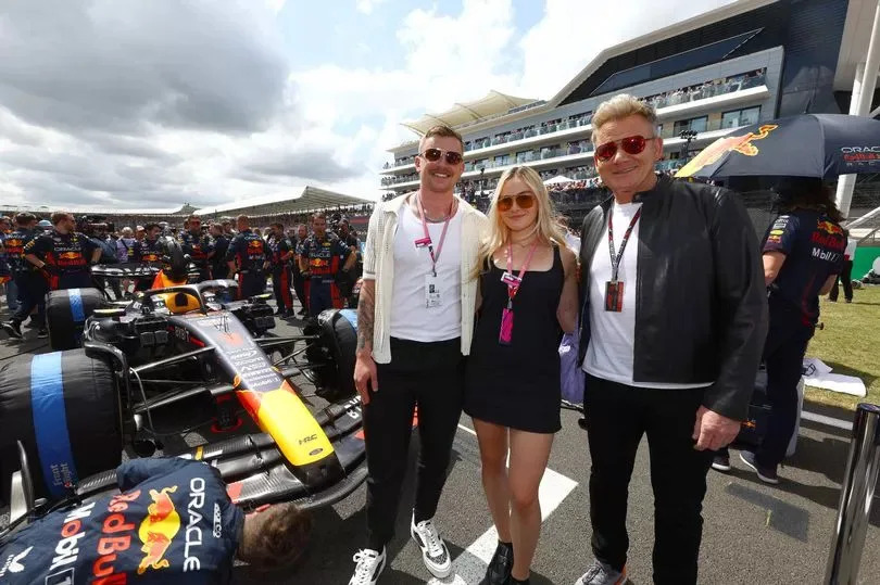 Adam Peaty, Holly Ramsay and Gordon Ramsay