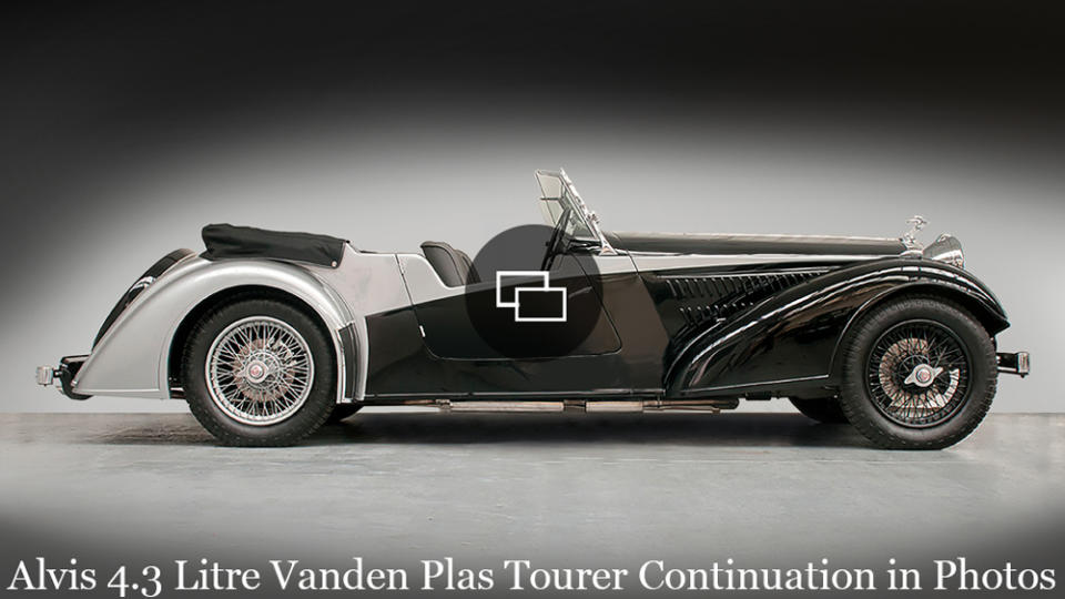 The Alvis 4.3 Litre Vanden Plas Tourer continuation car.