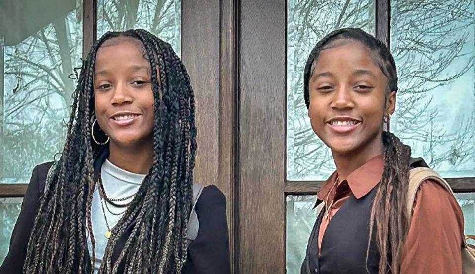 Twins Makenzi and Mycah Abraham are ninth graders at Beech High School.