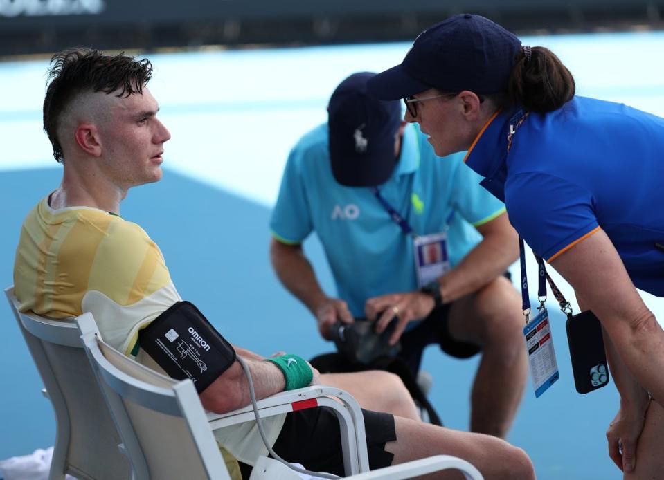 Fightback: The match took its toll (Getty Images)