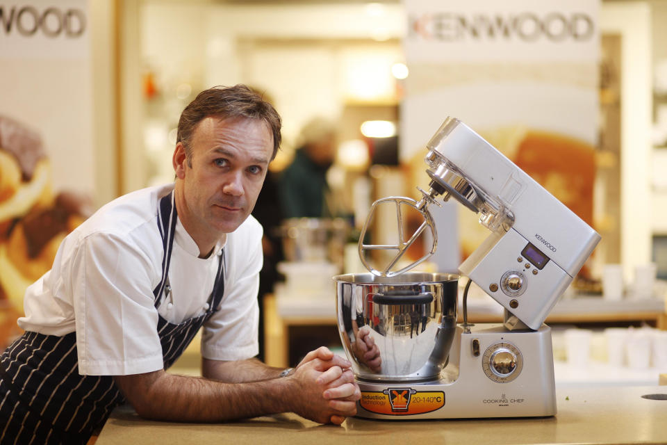 Michelin Starred Chef Marcus Wareing launches the revolutionary Kenwood Cooking Chef at John Lewis, Oxford Street in central London.