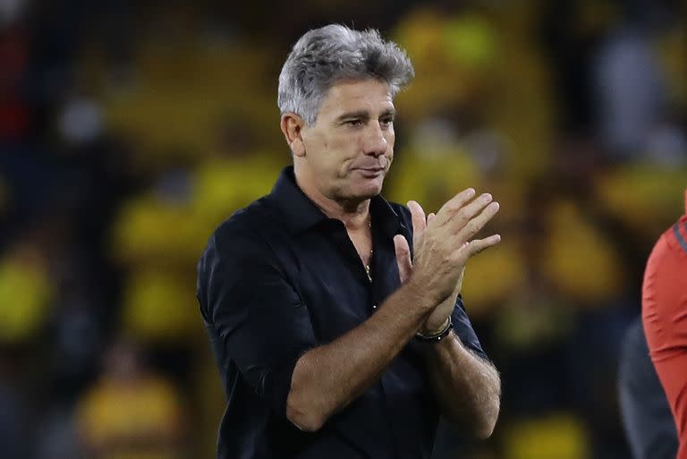 Renato Portaluppi, entrenador de Flamengo, de Brasil, buscará su tercera copa Libertadores este sábado frente a Palmeiras.