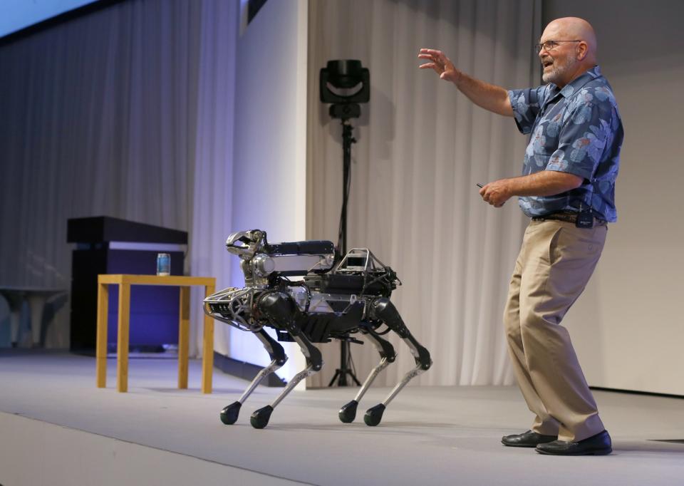 Walking robot maker prepares to unleash its dog-like machine | AP News