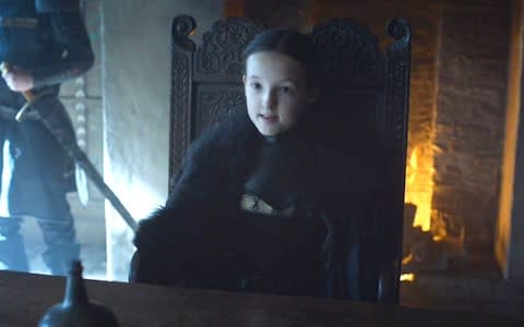 Lyanna Mormont played by Bella Ramsey