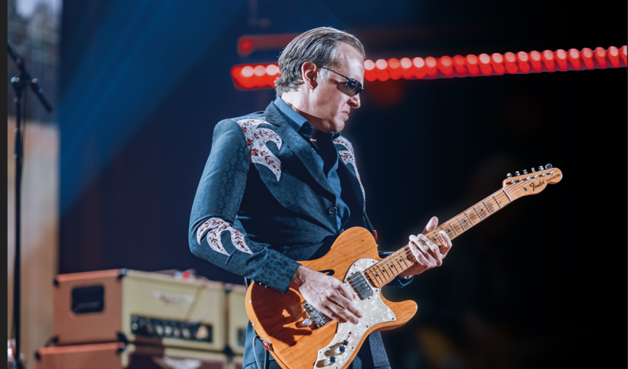 Blues guitar great Joe Bonamassa will perform at Davenport’s Adler Theatre on Nov. 29 at 8 p.m. (photo credit: Kit Wood)