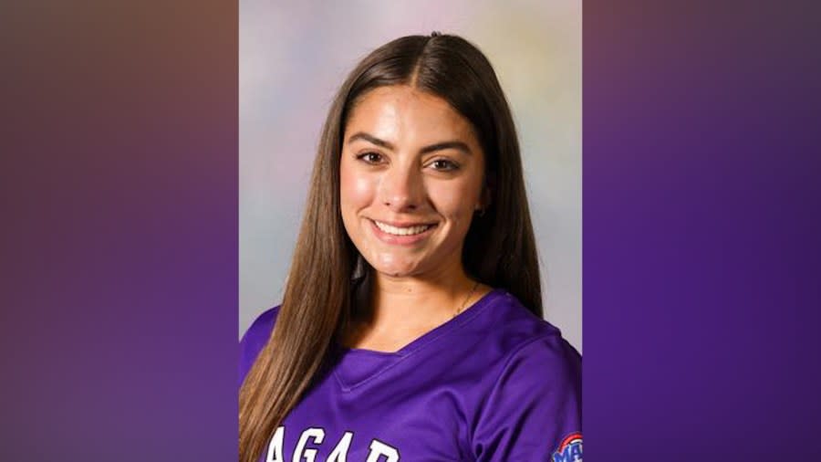 <em>(Photo Courtesy: purpleeagles.com) Corning grad Maddy Gill scored a hat trick to lead Niagara women’s lacrosse to their first conference championship in 23 years. </em>