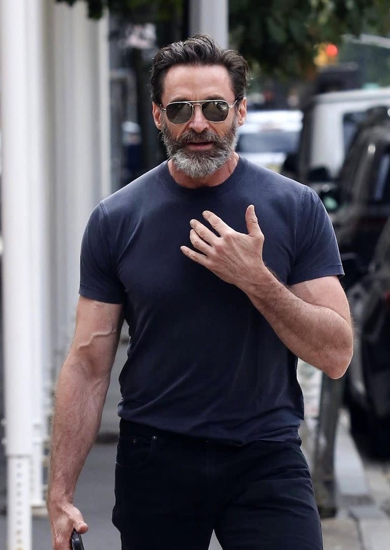 Hugh Jackman en Nueva York, sin su anillo de bodas