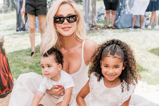 <p>Khloe Kardashian/Instagram</p> Khloé Kardashian with kids Tatum and True