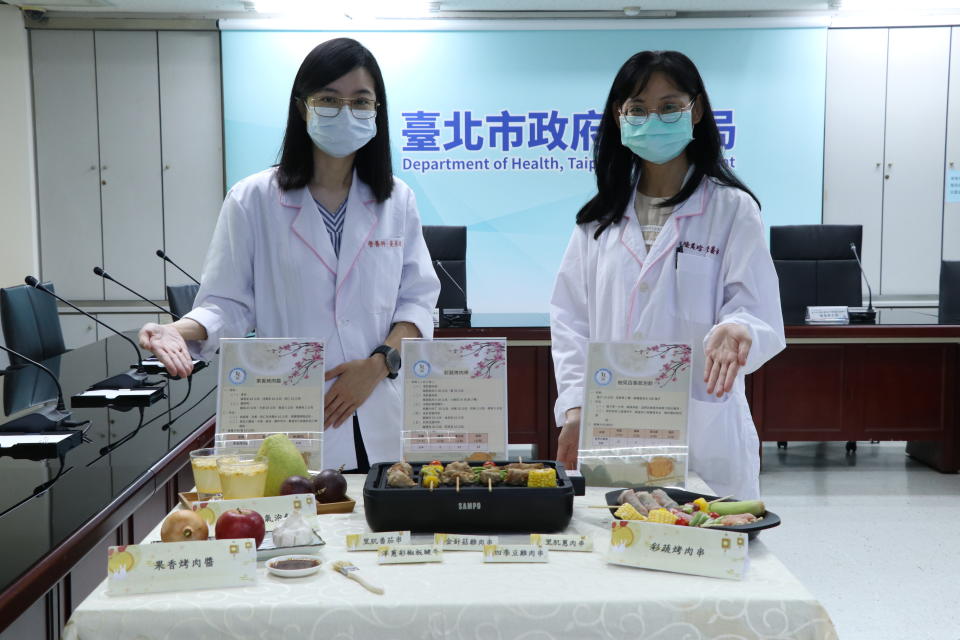 臺北市立聯合醫院和平院區營養師設計「彩蔬烤肉串」，享受美味且兼顧健康