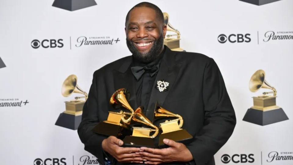 Killer Mike at the 66th annual Grammy Awards held at Crypto.com Arena on Feb. 4, 2024, in Los Angeles. (Photo by Michael Buckner/Billboard via Getty Images)