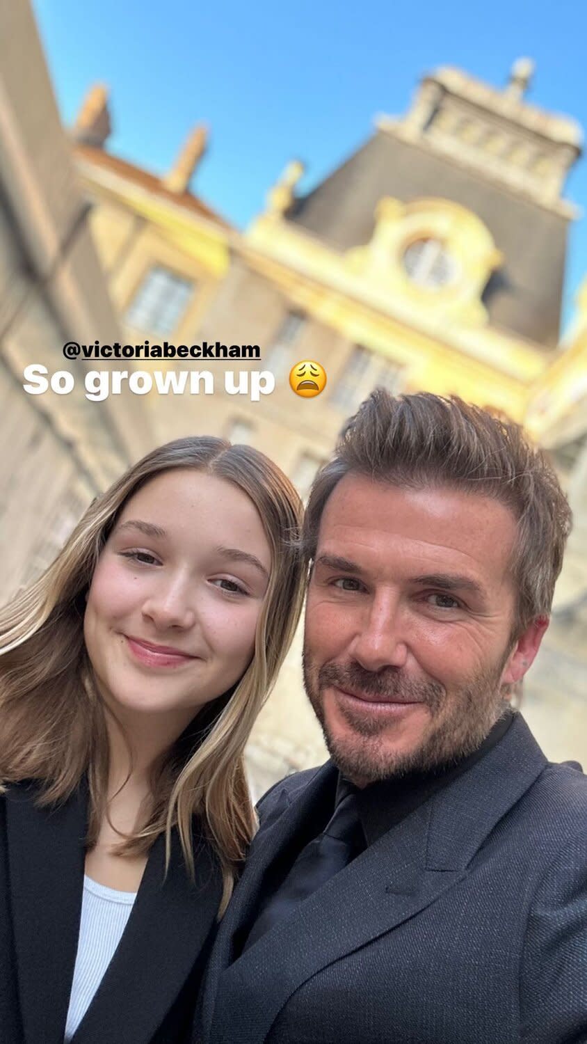 David Beckham's insta stories with the kids