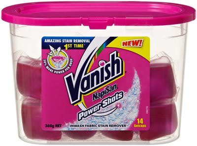 <p>The winner in the laundry category is Vanish Napisan - PowerShots Gel Caps.</p>