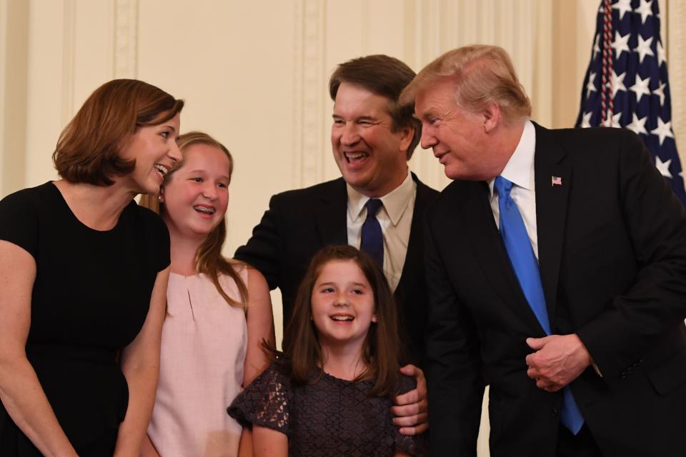 President Trump with Brett Kavanaugh and family