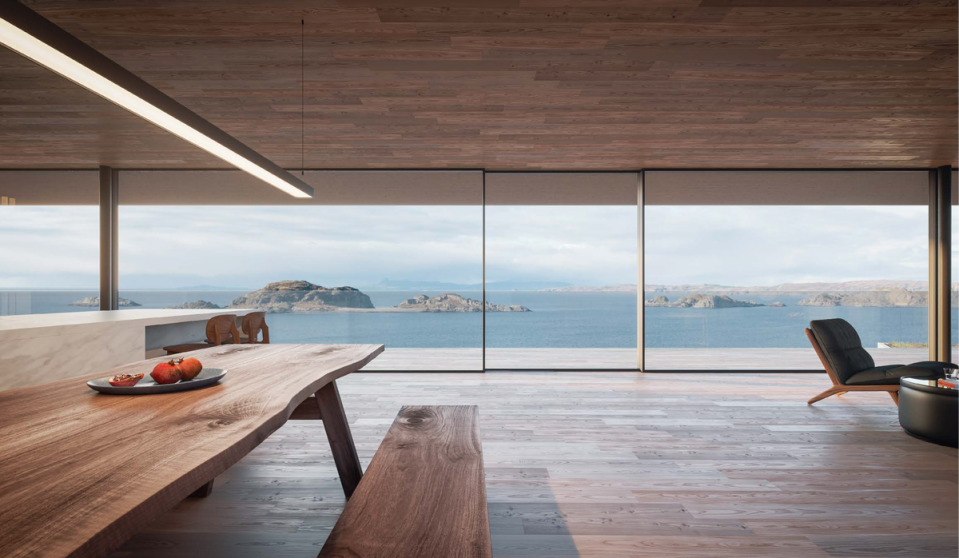 Glazed walls would provide expansive views of the bay (Brown & Brown Architects)