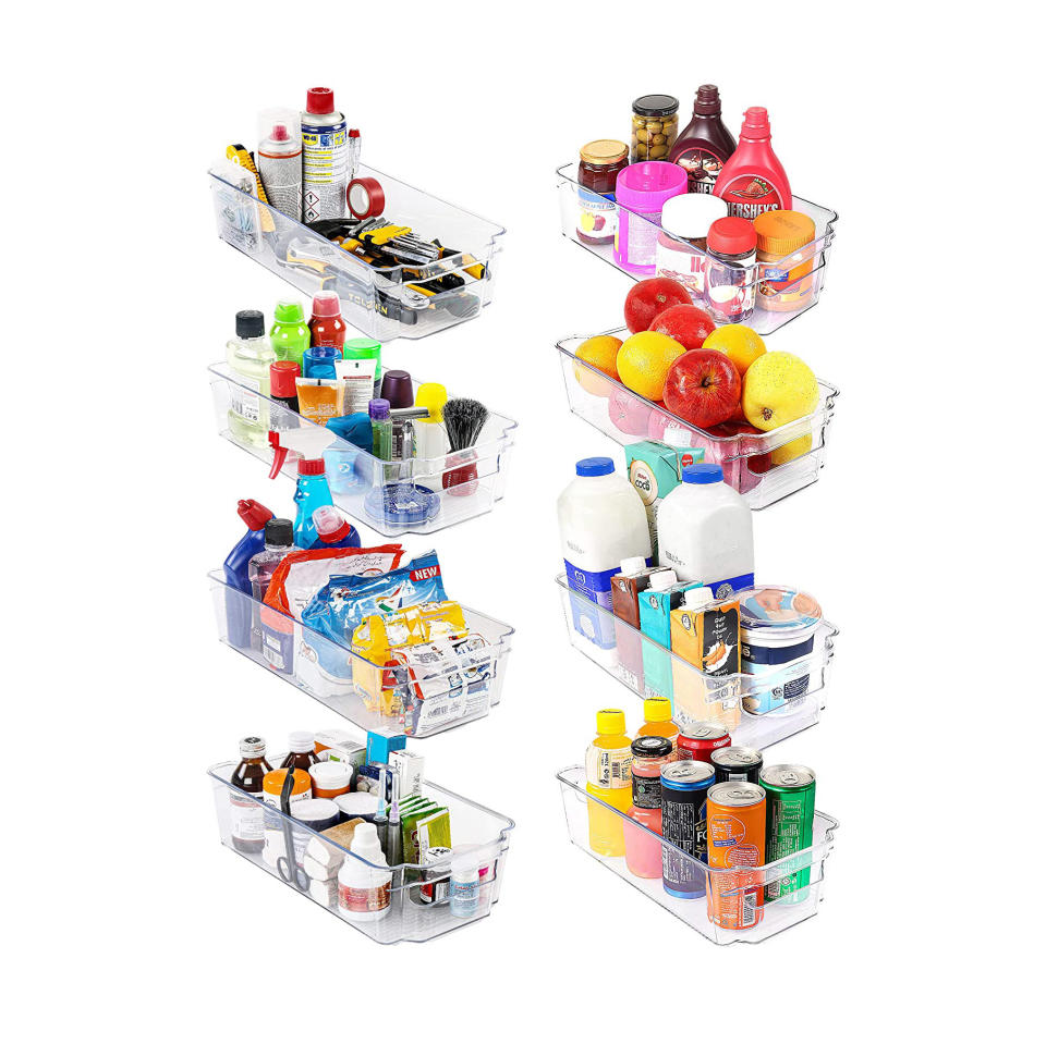 Utopia Home Set of 8 Pantry and Fridge Organizers