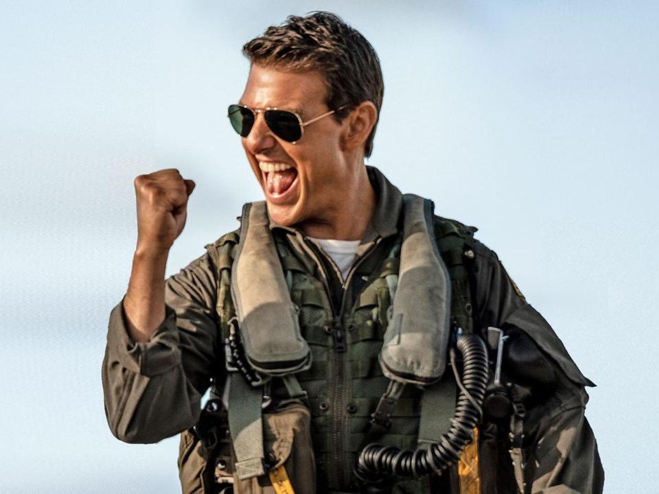 An image of Tom Cruise in "Top Gun: Maverick."