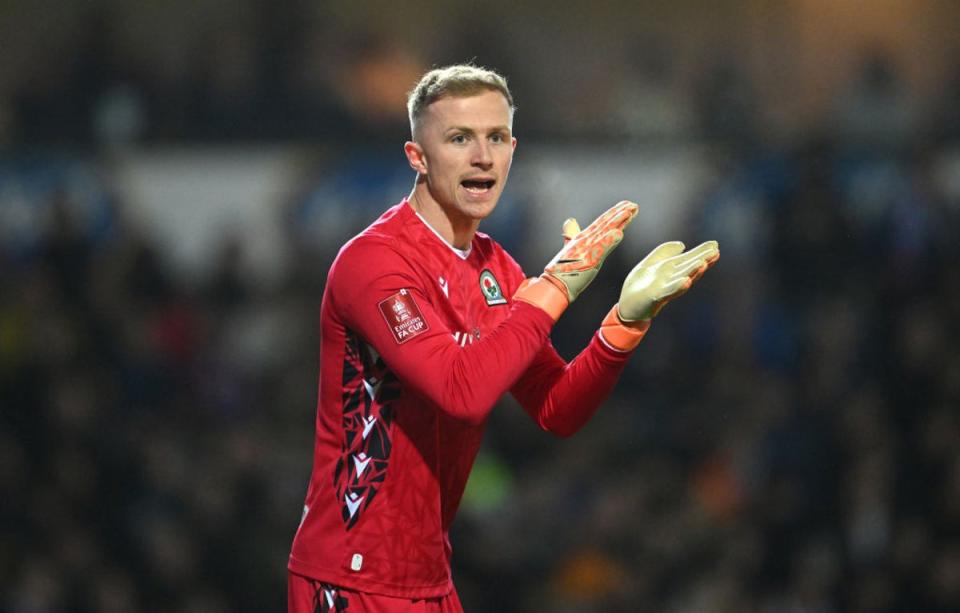 Blackburn goalkeeper in action during this season’s FA Cup  (Getty Images)