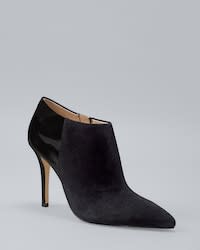 White House Black Market Suede & Patent Booties