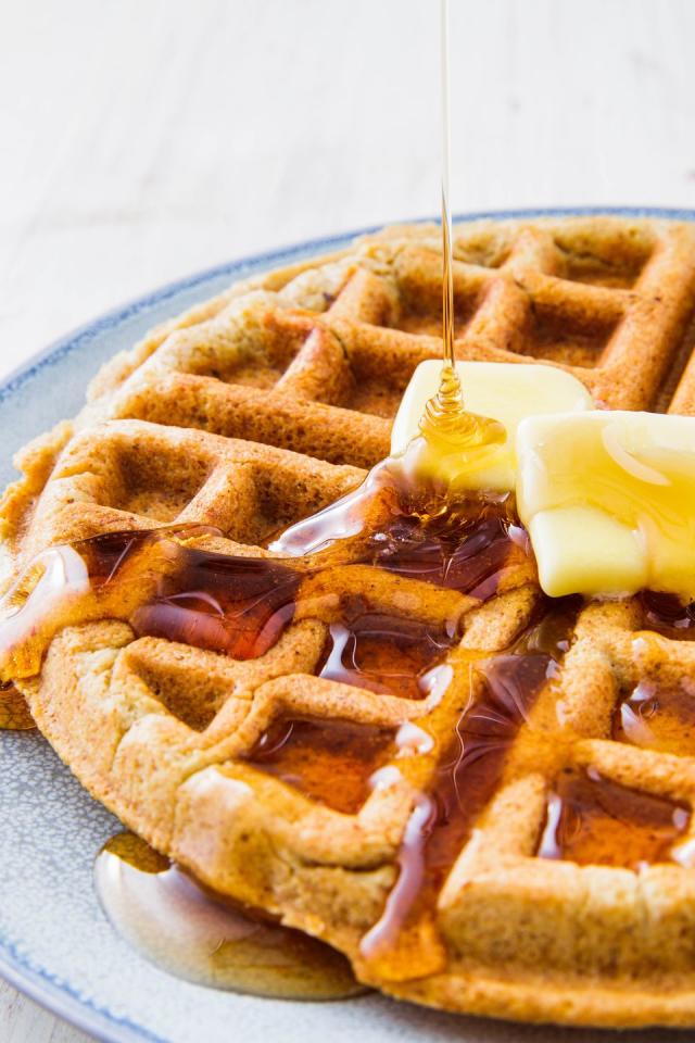 Savory Keto Chicken, Zucchini and Cheese Waffles - Low Carb Delish