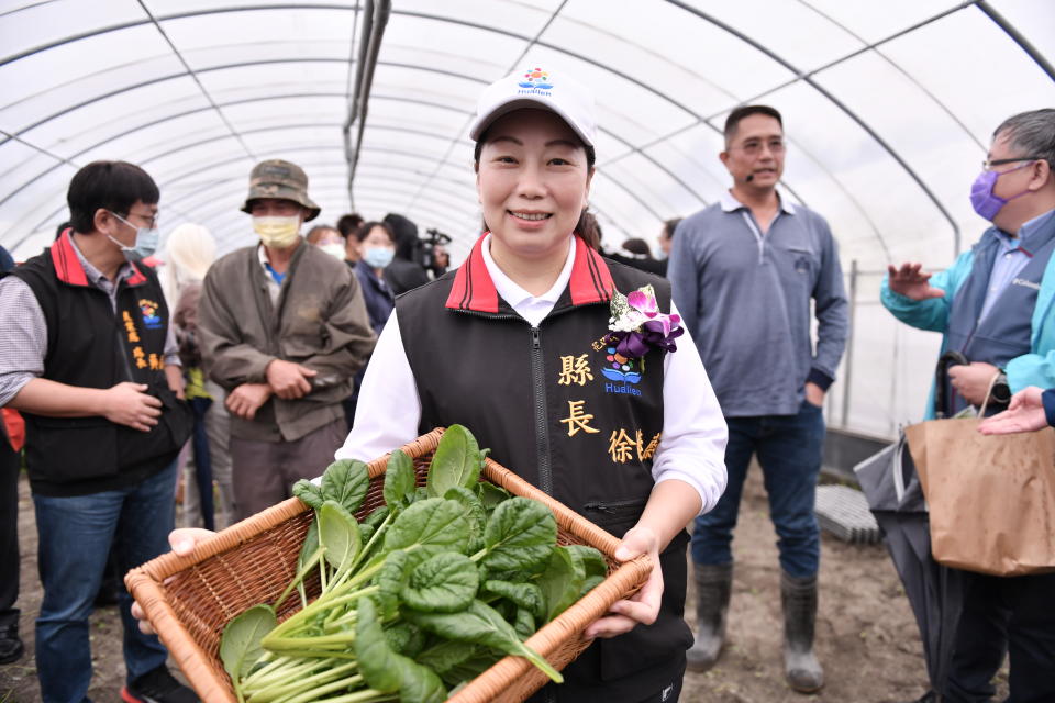 花蓮縣長徐榛蔚歡迎國內外有機從業者，參與2023世界有機青年高峰會，一起探討有機農業新機會。（圖：花蓮縣政府提供）