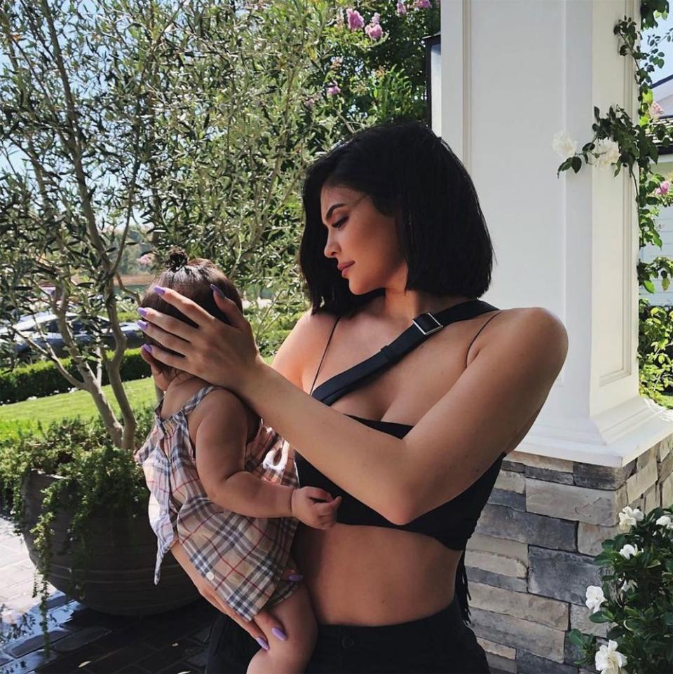 Kylie Jenner with daughter Stormi