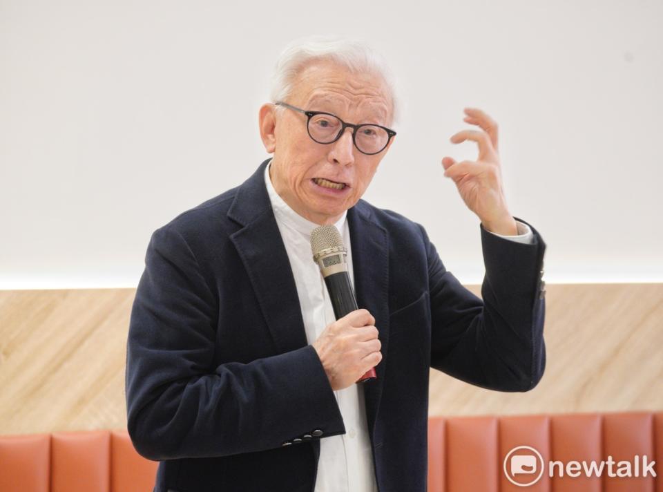 聯電前董事長曹興誠在台北市信民兩岸研究協會發表專題演講。   圖：張良一 / 攝