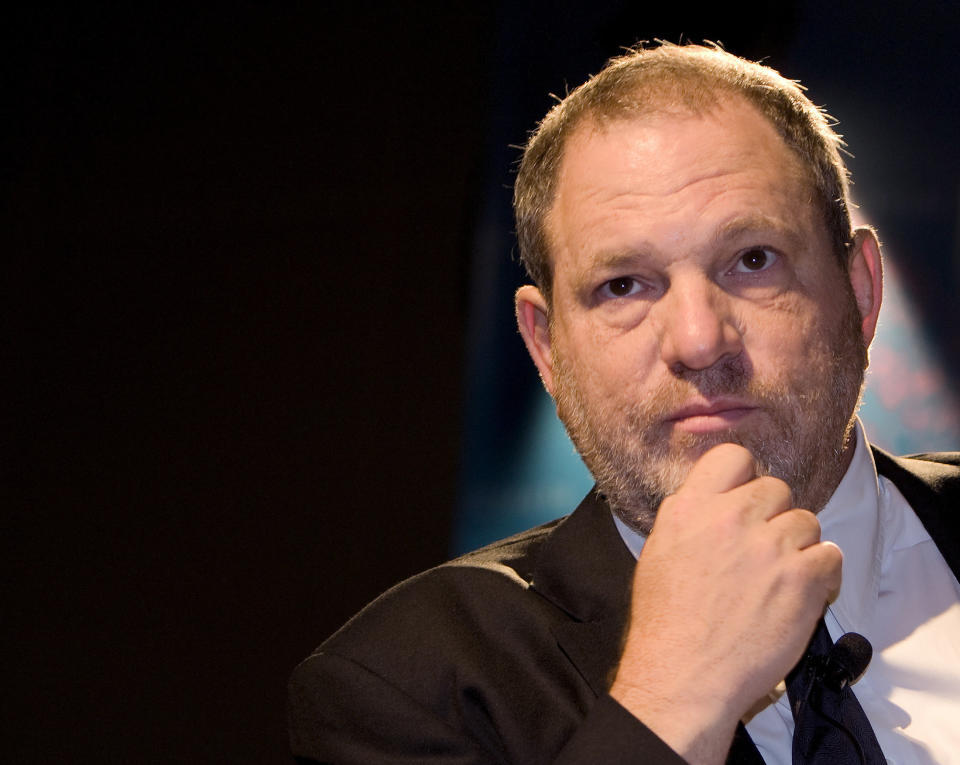 Harvey Weinstein was fired on Sunday from the company he co-founded. (Photo: Steve Crisp / Reuters)
