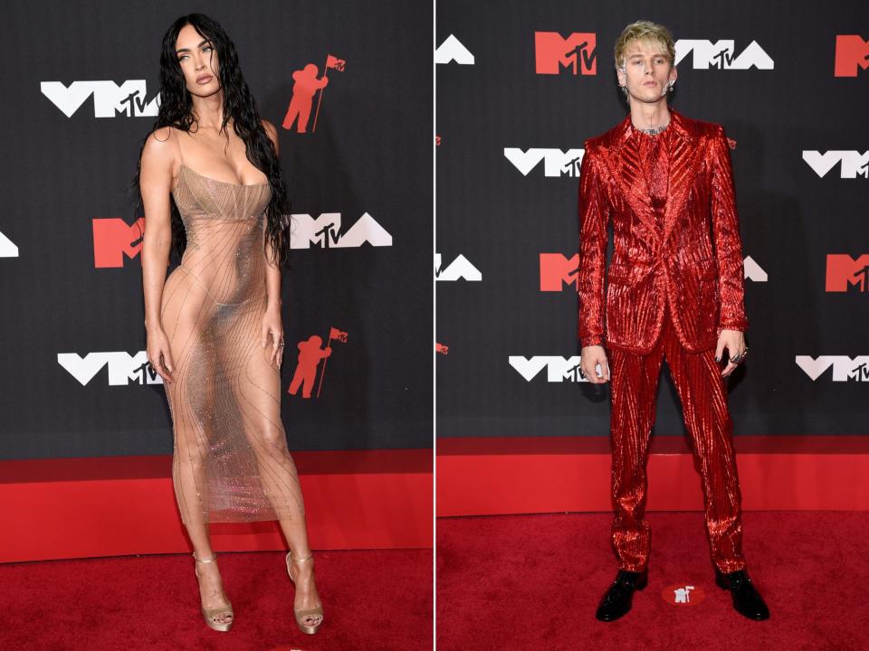 megan fox and MGK VMA