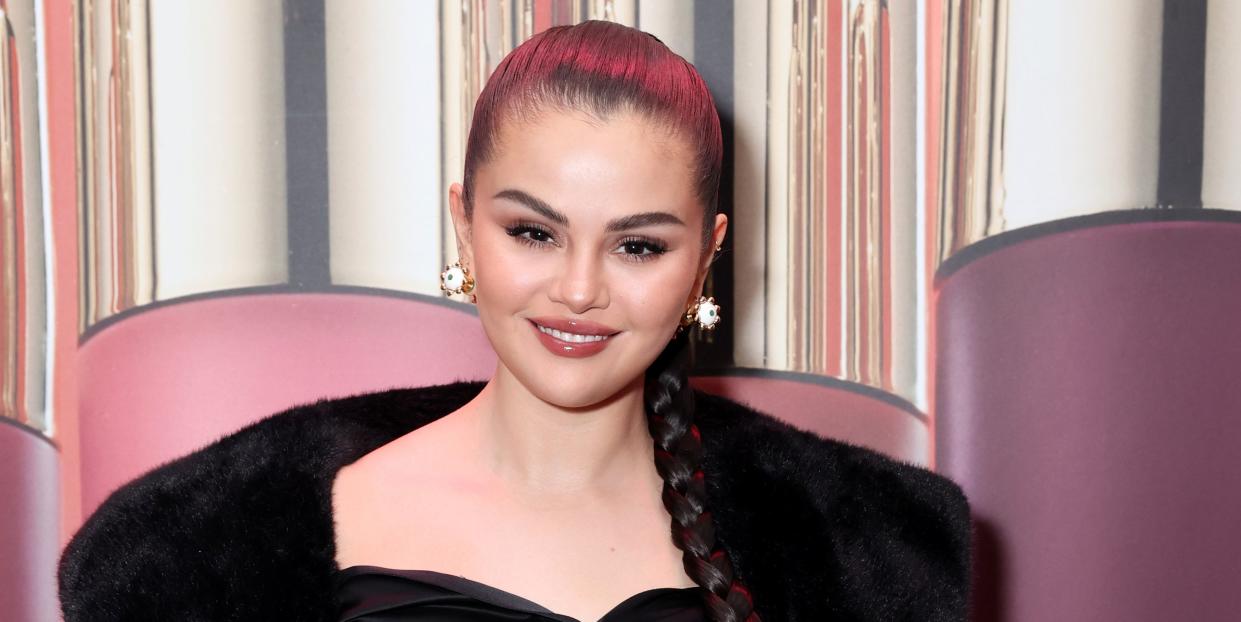 selena gomez celebrates the launch of rare beauty's soft pinch tinted lip oil collection