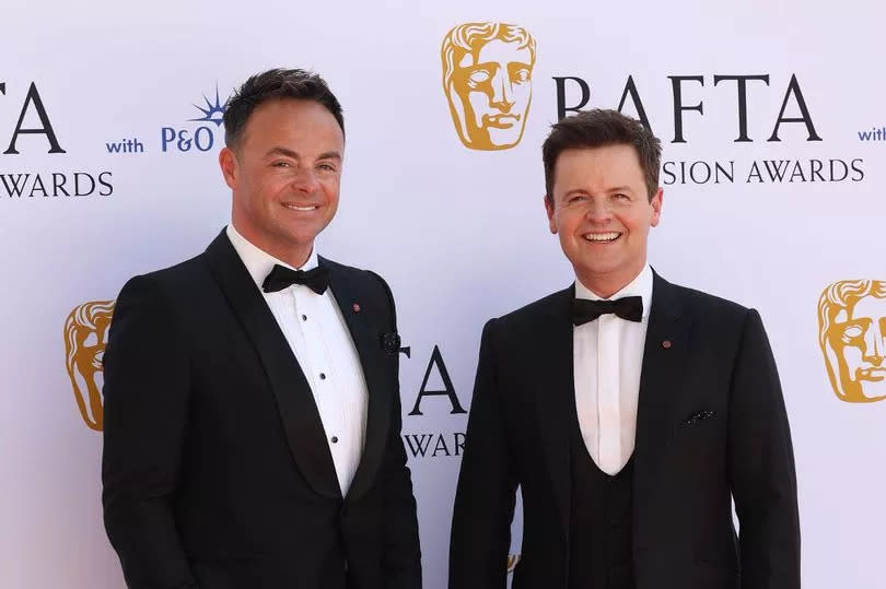 Ant and Dec, Anthony McPartlin and Declan Donnelly attend the BAFTA Television Awards 2024